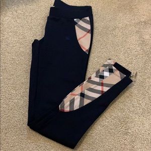 Black Burberry leggings